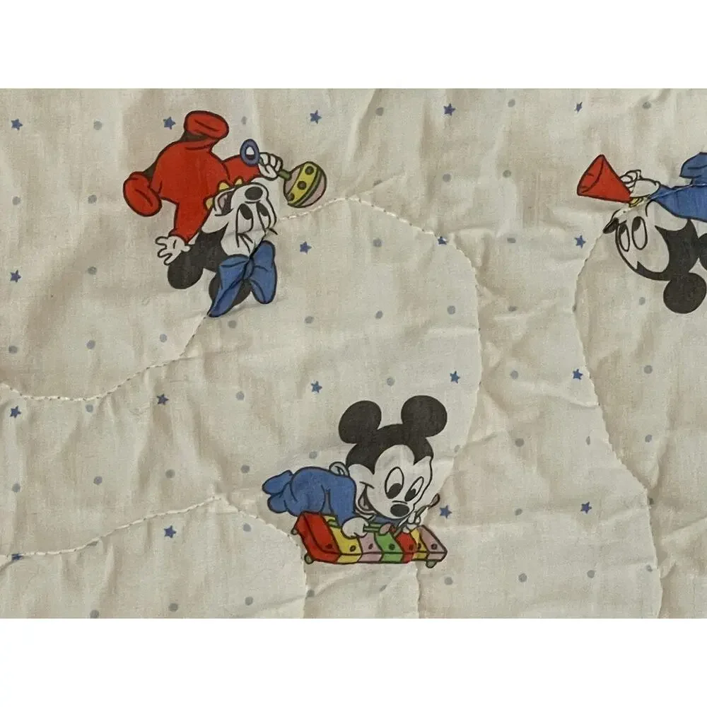 Vintage Disney Mickey Mouse Baby Zip Up Blanket Cover